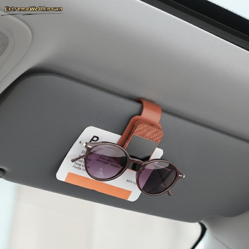 Suporte De Clipe De Óculos De Sol De Carro Estável Durável Viseira Montado Cabide Para Homens E Mulheres Acessórios Auto