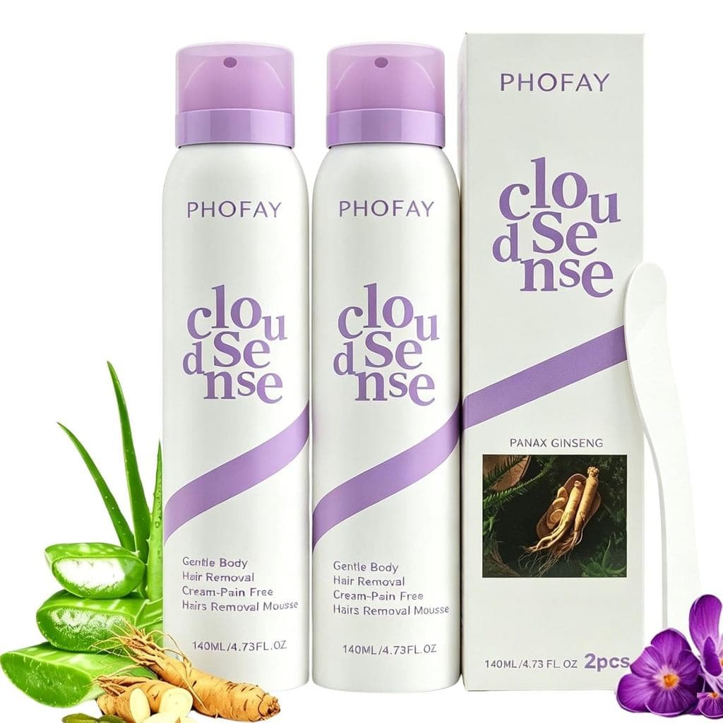 PHOFAY Body Hair Removal Spray for Women & Men,Painless Depilatory Cream for Sensitive Skin Dermatologist-Recommend with