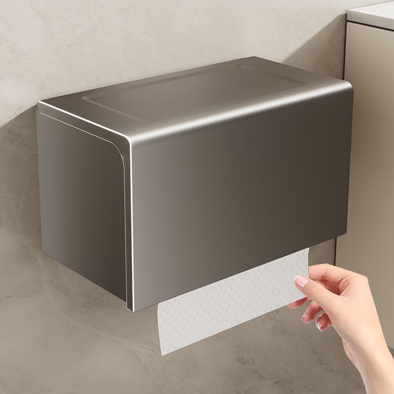 Caixa de tecido higiênico sem perfuração, papel higiênico, Rack de papel higiênico, montagem na parede, à prova d'água,