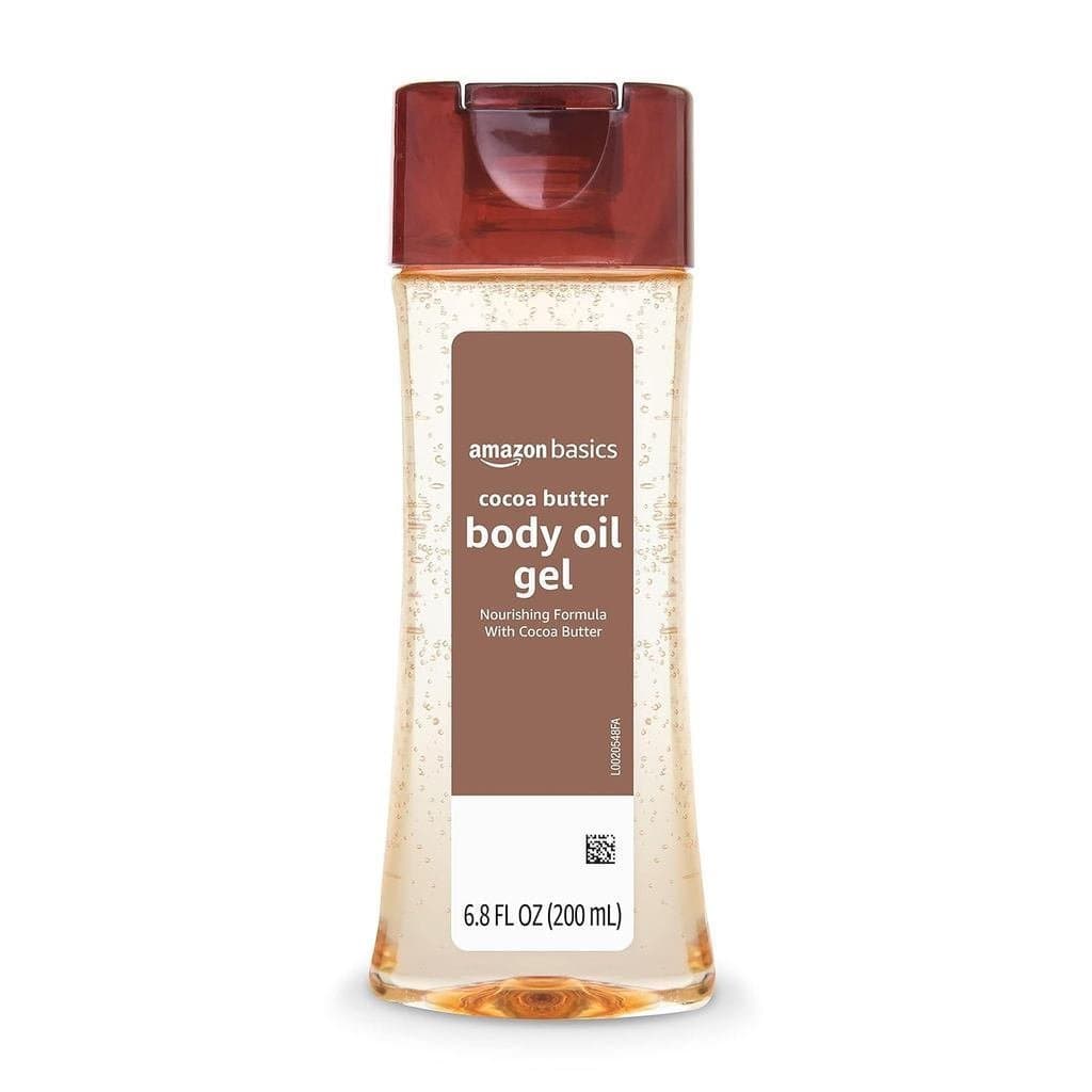 Óleo Corporal de Manteiga de Cacau Basics, sem parabenos, adequado para pele extremamente seca, 6,8 fl oz, embalagem de