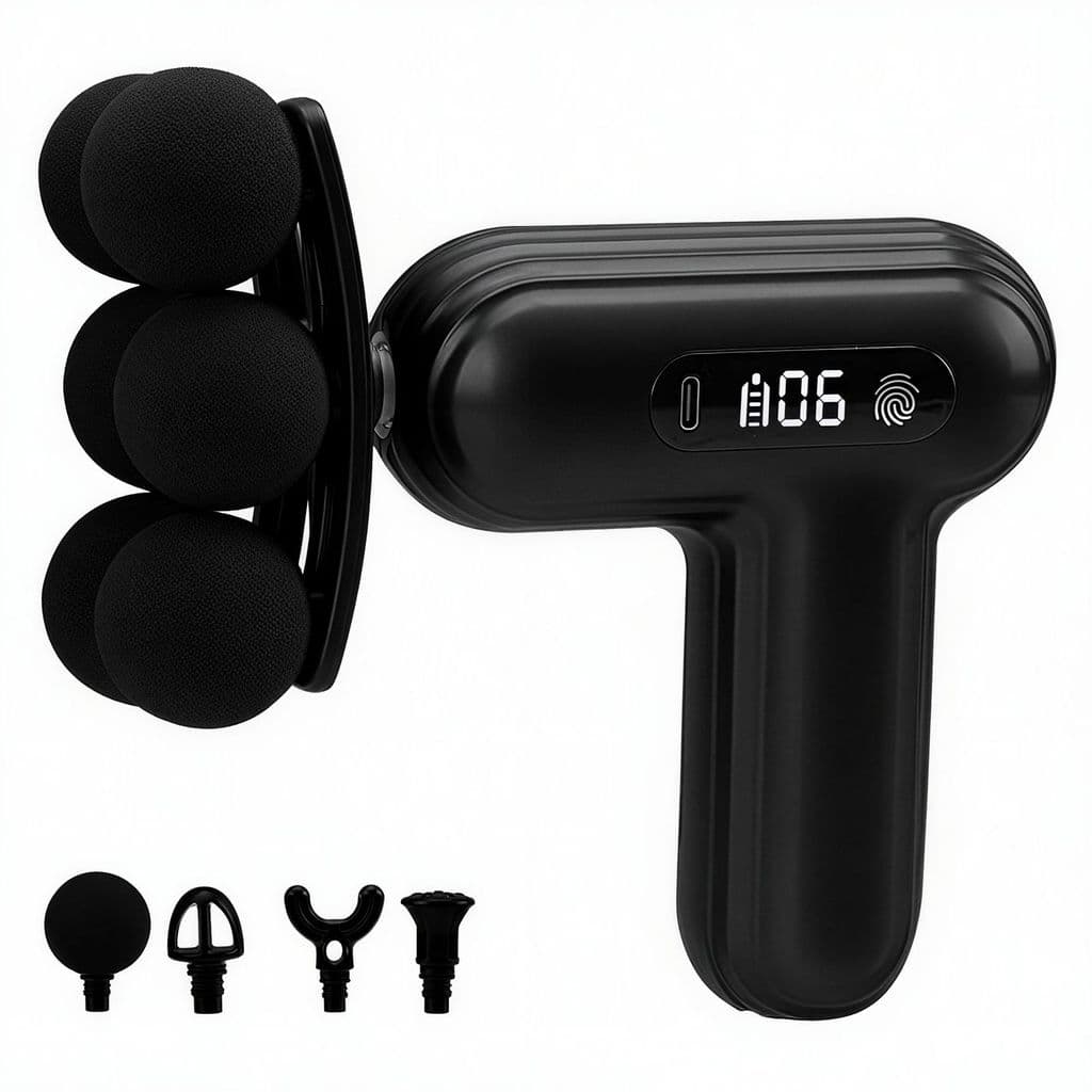 Recarregável Mini fáscia arma esportes Yoga massagem ferramenta útil pescoço máscara massagem arma relaxamento muscular