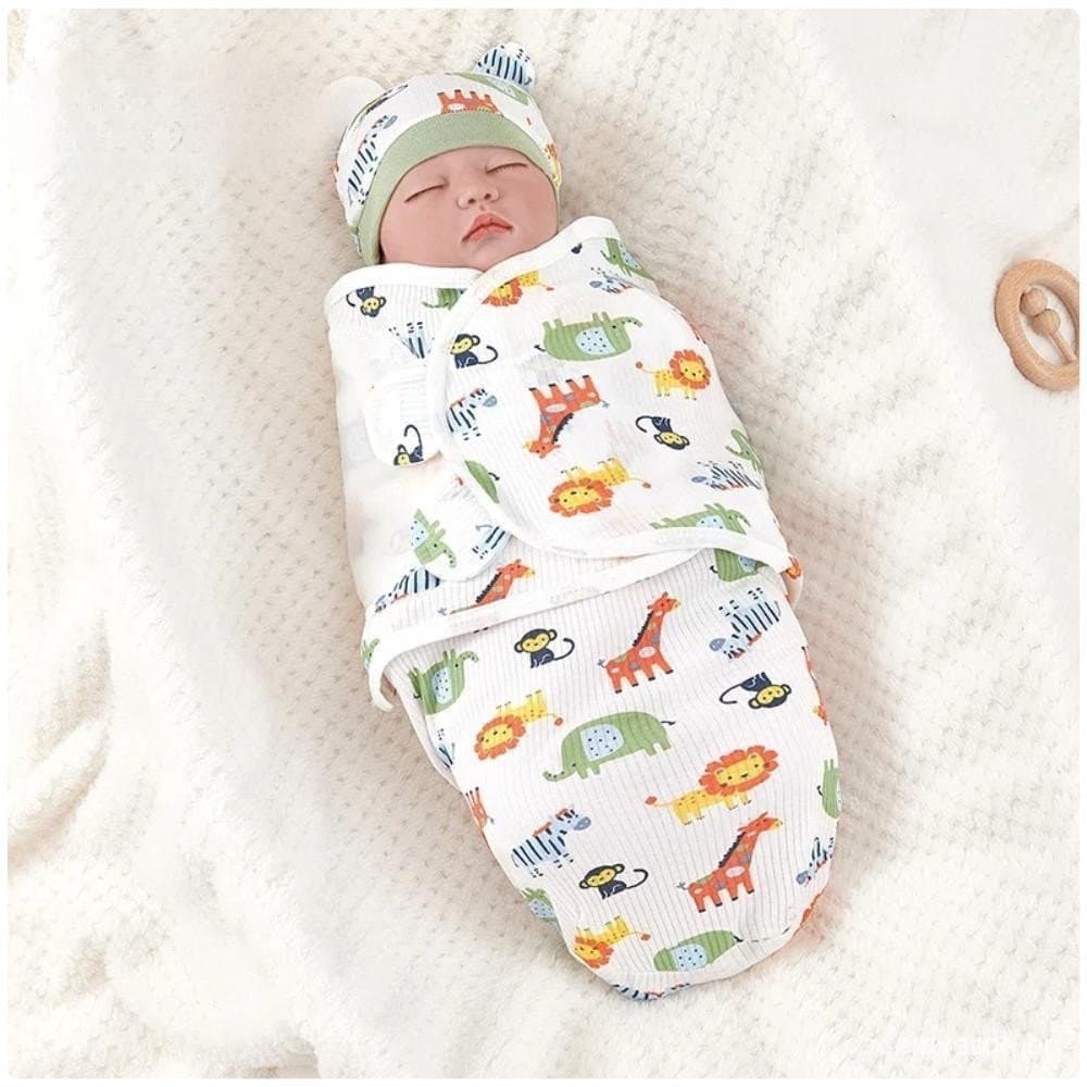 [LETIGO] Saco De Dormir Para Recém-Nascido , Algodão Anti-Chute Baby Swaddle Wrap , Venda A Quente Cobertor Macio Ajustá