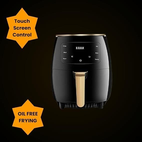 Fritadeira Elétrica Air Fryer 6L 2400W Digital Touch Extra Grande