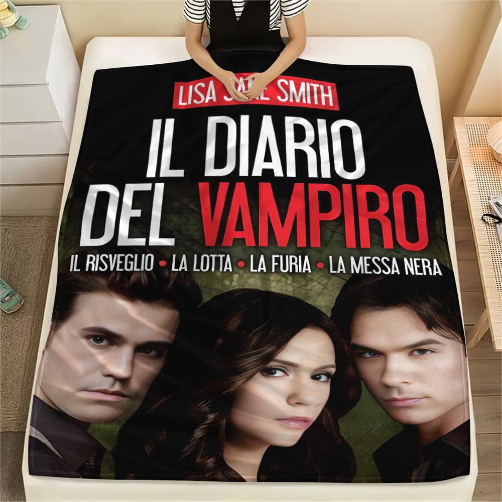 The Vampire Diaries Damon Salvatore Impressão Cobertor Sala De Estar Quarto Cama Macio Suprimentos Para Casa Presente De