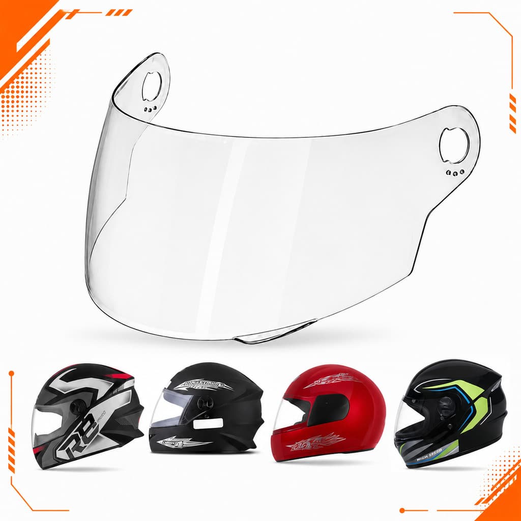 Viseira Incolor Pro Tork Liberty 4 New Liberty 4 New 4 Four Racing Capacete Fechado Compativel Proteção UV 2,0mm