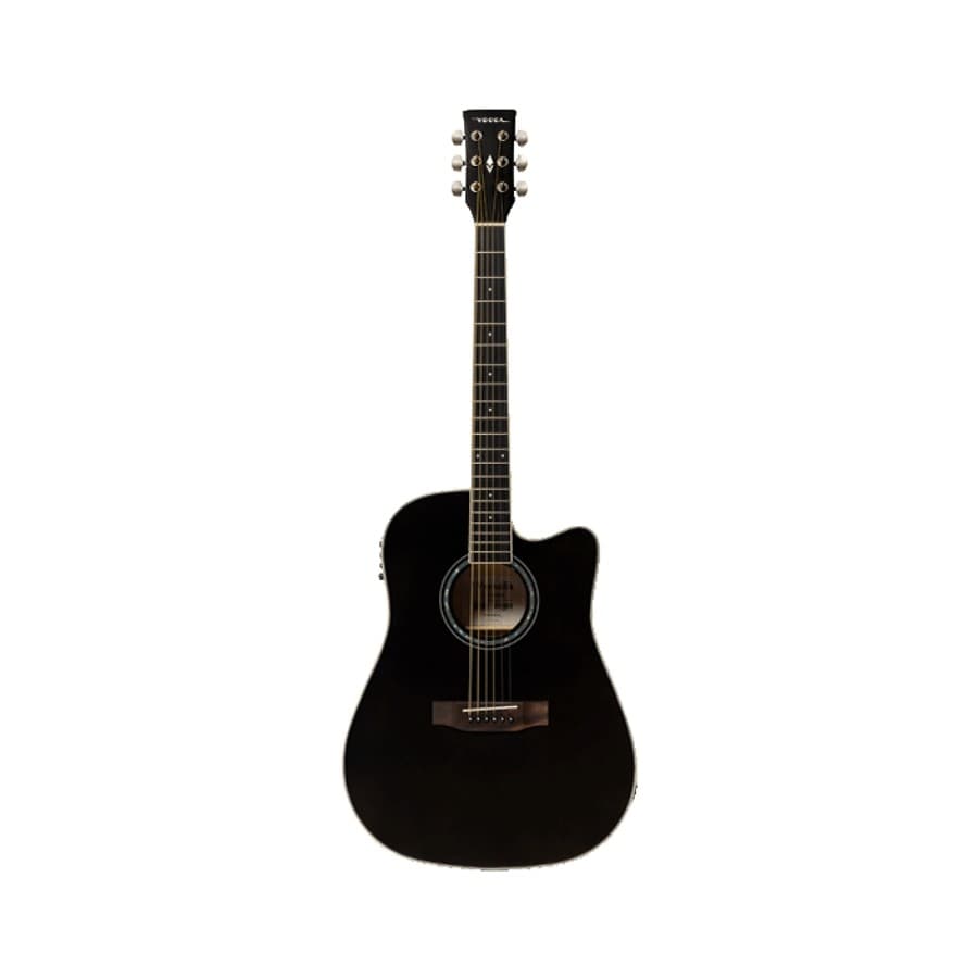 Violão Folk Cutaway Elétrico Vogga Preto Versalis VCP480