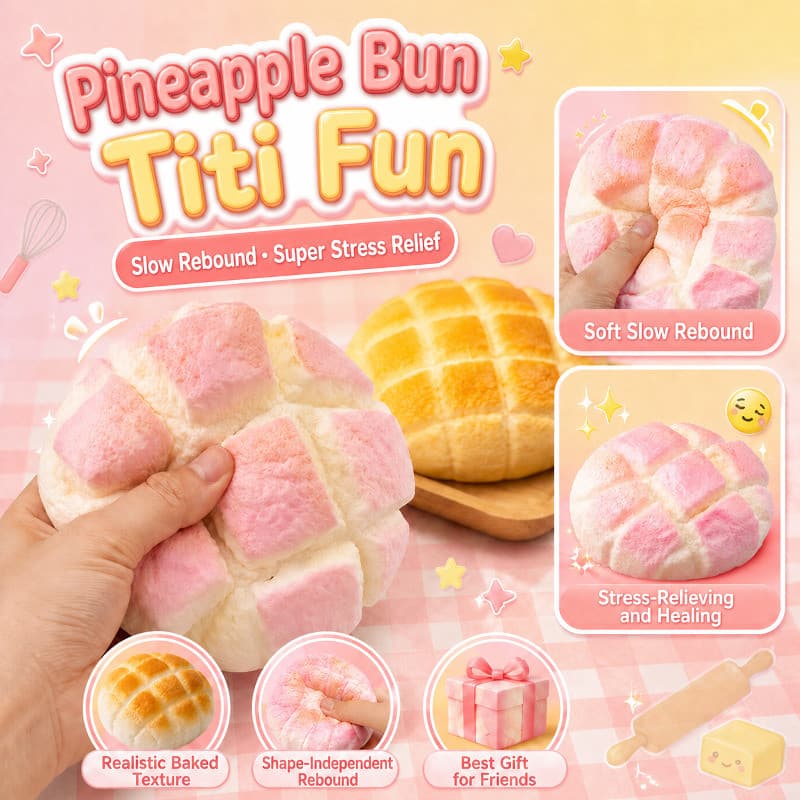 【Presente Infantil】Pão de Abacaxi Macio e Divertido para Descompressão Sensorial/Redução de Ansiedade/Brinquedo