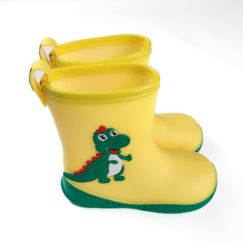 Crianças botas de chuva 3-6 anos de idade jardim de infância bebê sapatos de água grandes crianças Anti-deslizamento sap
