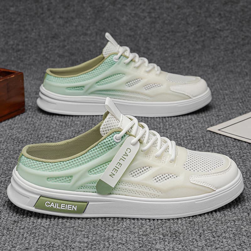 2026 Novo produto sandálias masculinas verão novo estilo exterior usar oco Toe-coberto chinelos buraco sapatos esportes