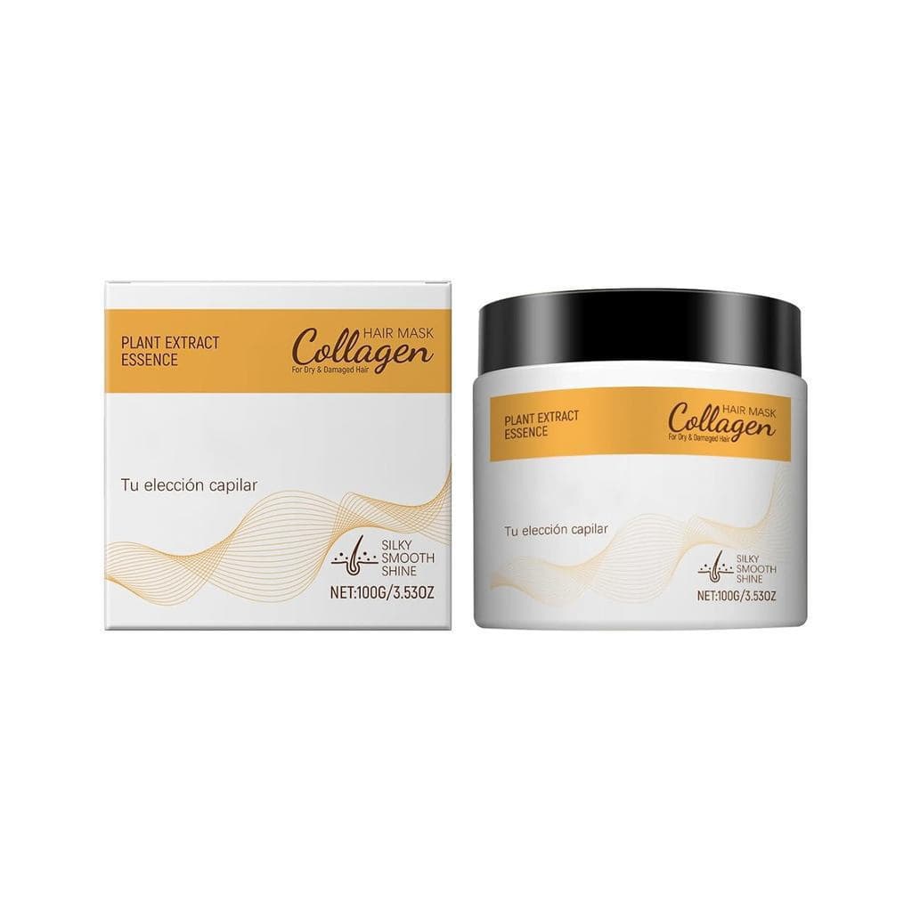 Máscara Capilar Reparadora de Colágeno com Óleo de Argan - Cuidado Intensivo para Cabelos Secos e Danificados, Hidrataçã