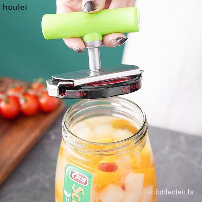 houl Abridor De Lata Ajustável De Aço Inoxidável Antiderrapante Multifuncional Manual Jar Garrafa Tampa Gadget Casa Gadg