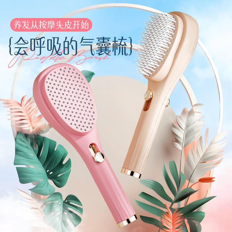 Pente retrátil mágico doméstico pente cabelo limpeza do couro cabeludo não machuca Anti-estático cabeleireiro massagem m