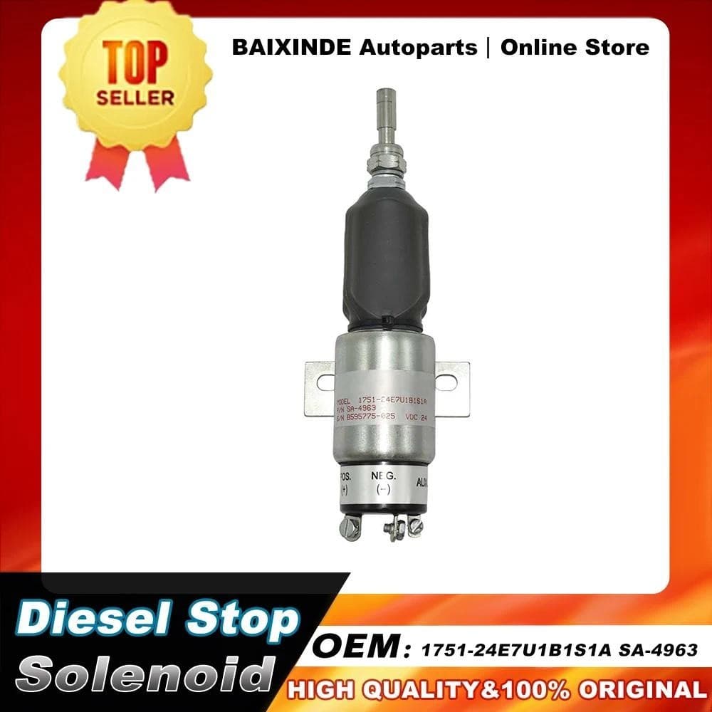 OEM 1751-24E7U1B1S1A SA-4963-3933-24 Solenóide De Parada Diesel Adequado Para Cummins Acessórios De Carro Peças Automoti
