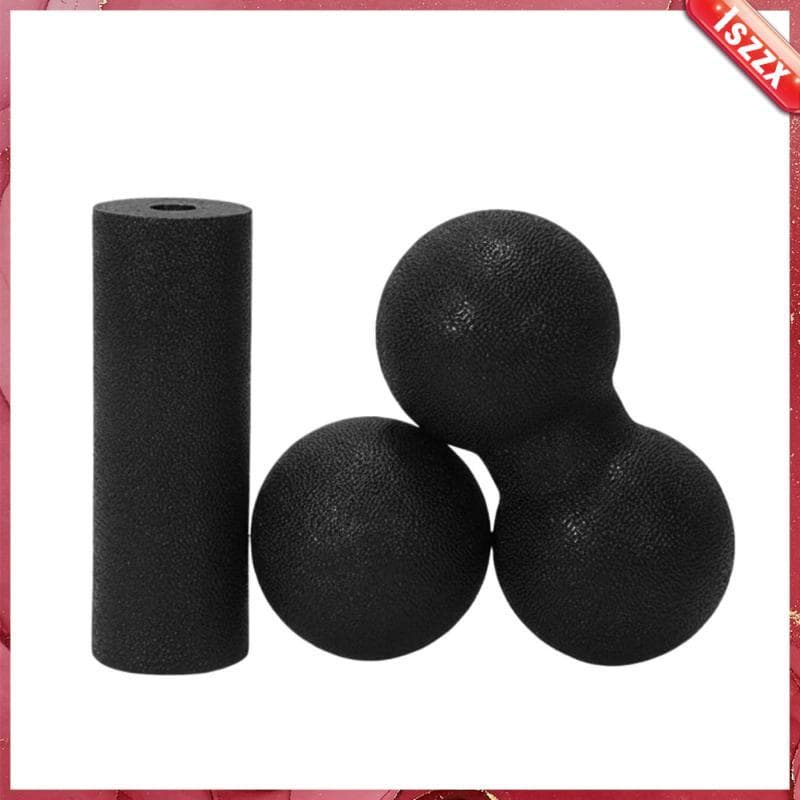 [Lszzx] Kit De Massagem De Rolo De Espuma Bolas De Terapia Muscular Texturizadas Para Liberação E Exercício Automiofasci