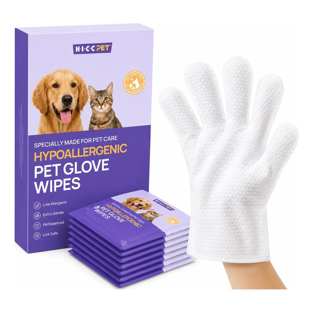 Luvas Umedecidas Para Higiene De Pets Cães E Gatos 50unidade