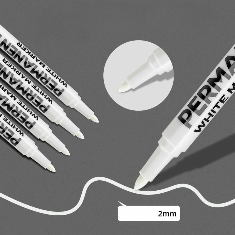 3 Canetas De Tinta Branca São Usadas Paração Conjunto De Pneus De Carro À Prova D'água Polimento Rápido Permanente