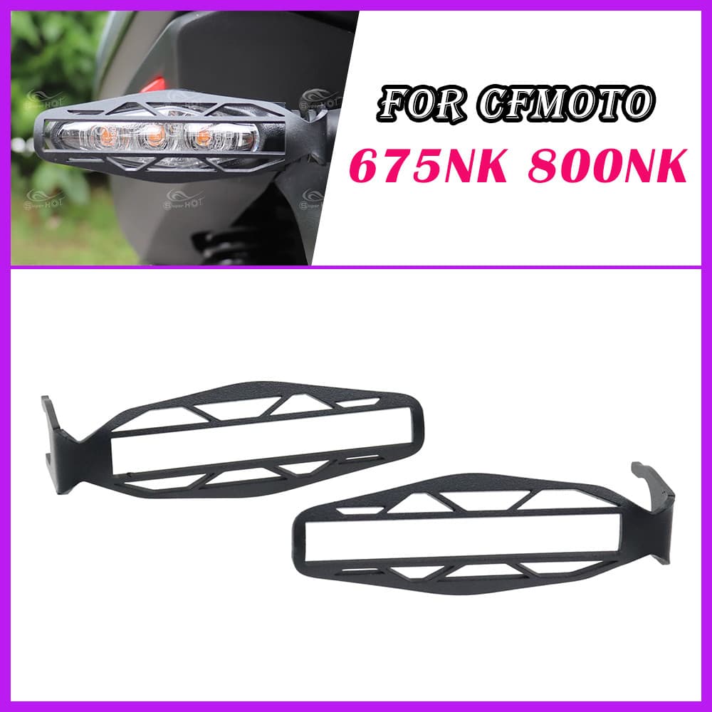 Para CFMOTO 800NK 675NK NK675 NK800 800 NK 675 Acessórios Da Motocicleta Frente Turn Signal Light Capa Protetor Escudo G