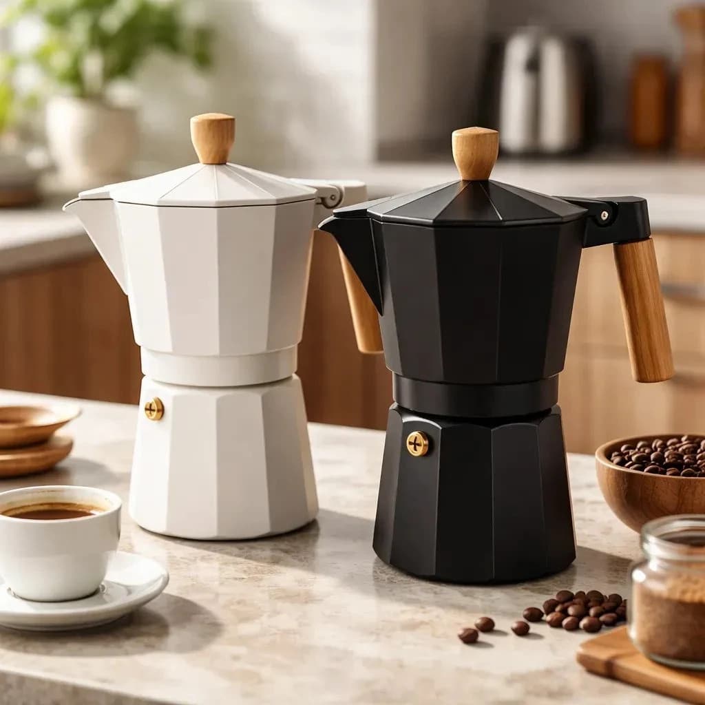 Cafeteira Italiana Xícara Café Preparo Bule Fazer Esquenta Aquecedor Fervedor Panela Chaleira