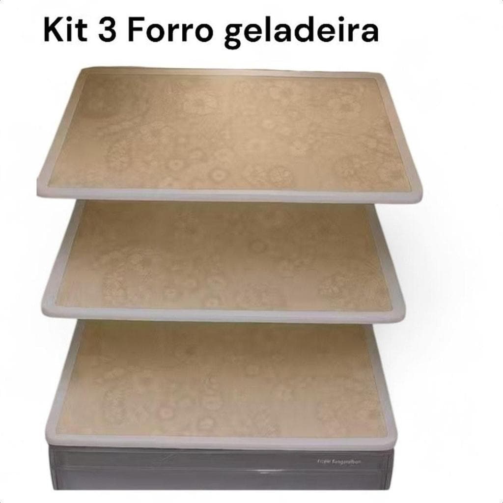 Kit 3 Toalhas De Geladeira Impermeável Lavável 53x37cm