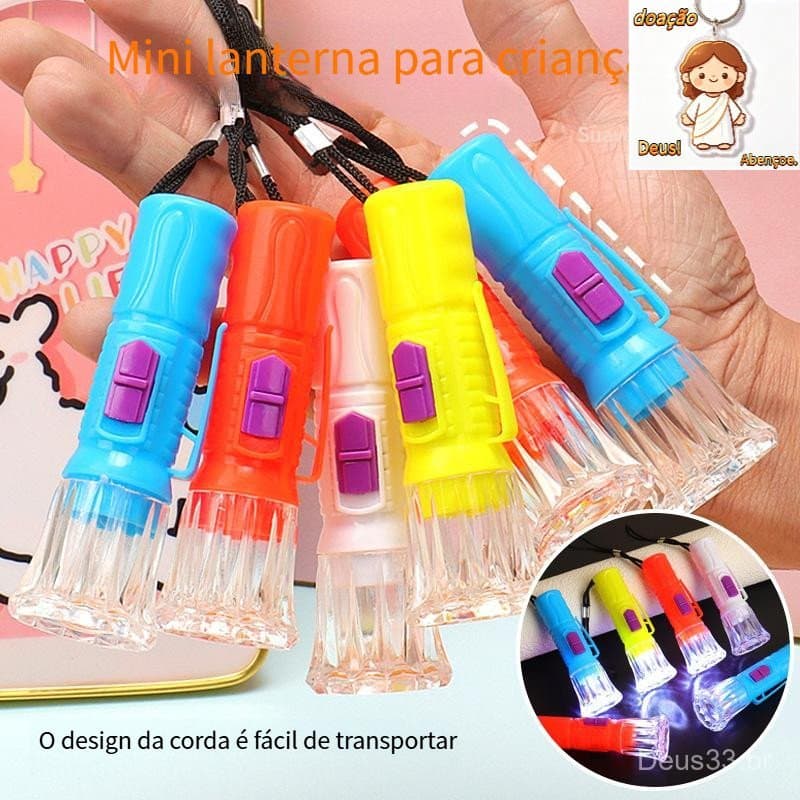 10/24/48 KIT Mini Lanterna Led Tática Portátil Para Uso Ao Ar Livre Trilha Camping Lazer, Mini Lanterna Infantil