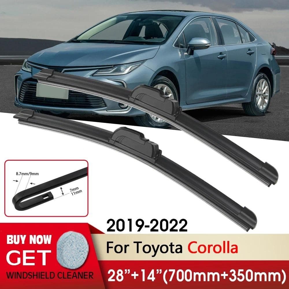 Lâminas De Limpador Dianteiras Do De Carro 28 " + 14 " Para Toyota Corolla 2019-2022 Fit U Hook Arm Limpadores De-Brisa