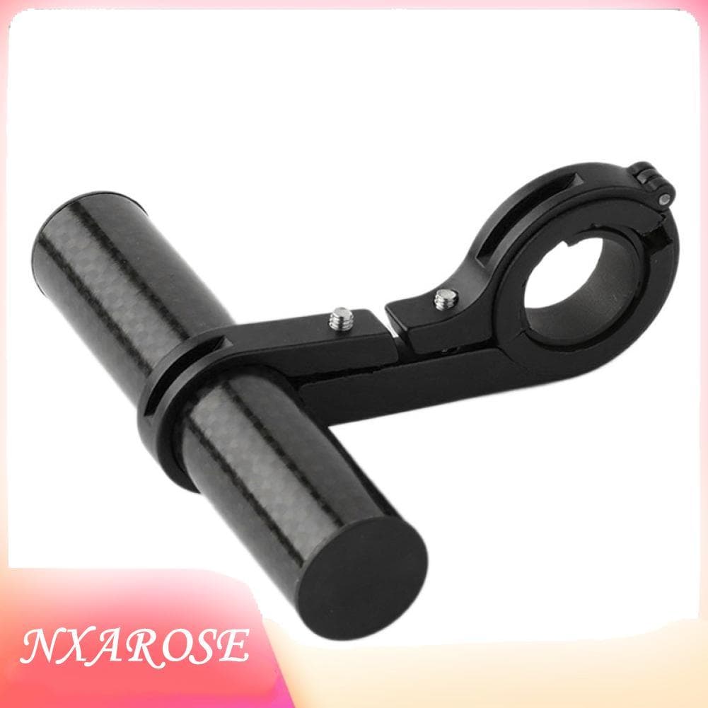 Nxarose Extensor de guidão de bicicleta, material de liga de alumínio de fibra de carbono para alto-falante de montagem