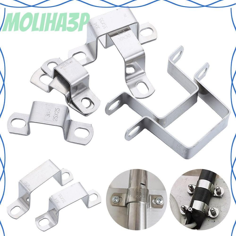 Braçadeira De Mangueira Traseira MOLIHA3P , Fivelas De Fixação Para Encanamento , Cartão De Tubo Ohm , Aço Inoxidável 30