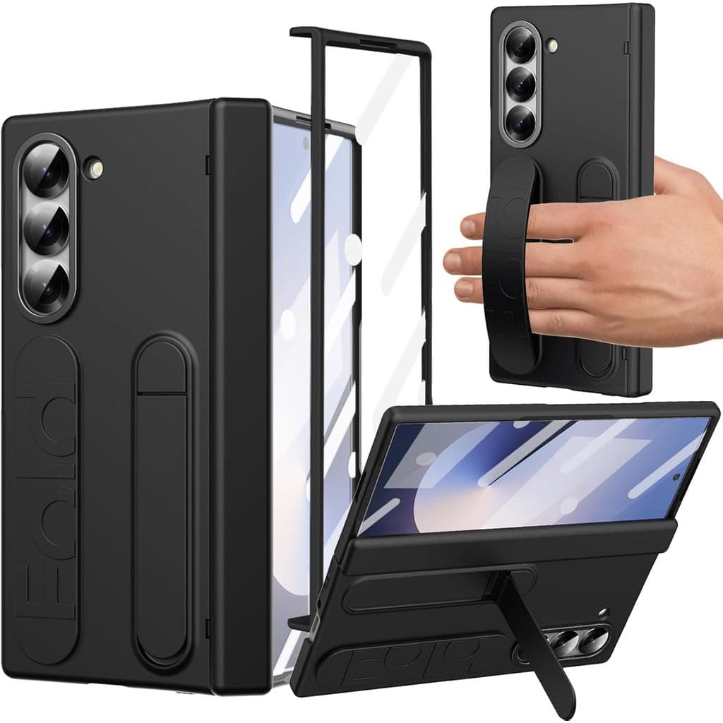 Capa Para Samsung Galaxy Z Fold 8 Com Alça De Pulso , Ultra Strap Proteção De Dobradiça De Suporte Protetor De Tela Cobe