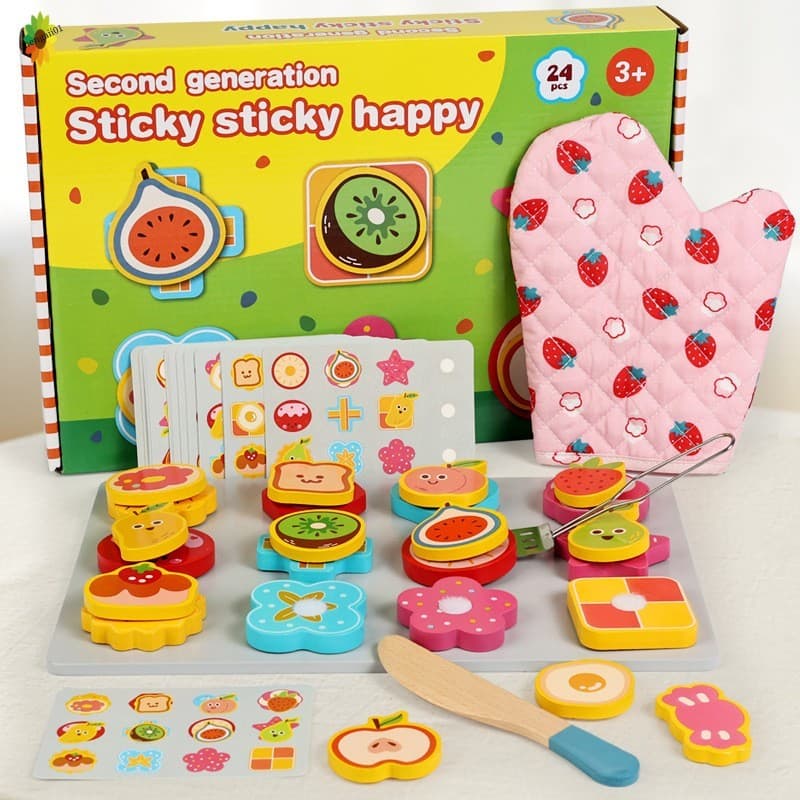 Crianças Fingem Brincar De Brinquedo De Padaria-Conjunto Educacional De Cozimento De Biscoitos Para Interação Pai-Filho