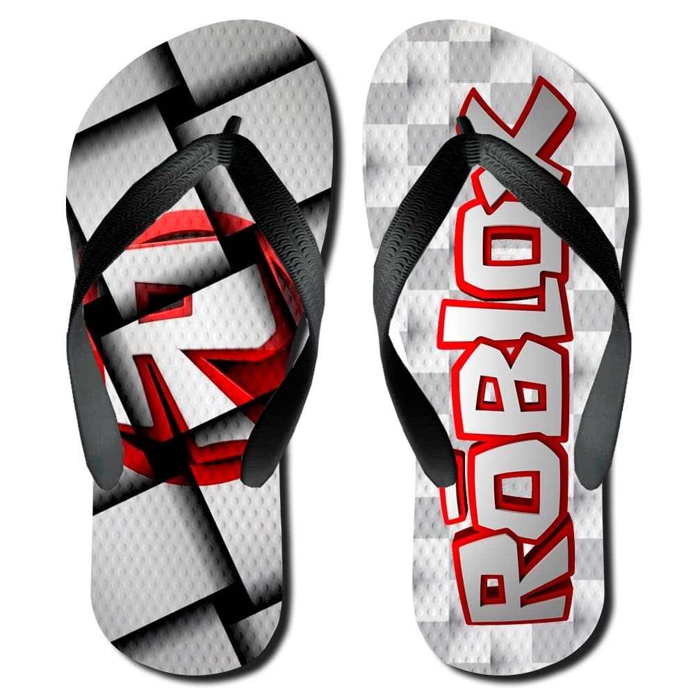 Chinelo Roblox Personalizado Infantil e Adulto Estampado Gamer Exclusivo Confortável Unissex Tamanhos 24 ao 46