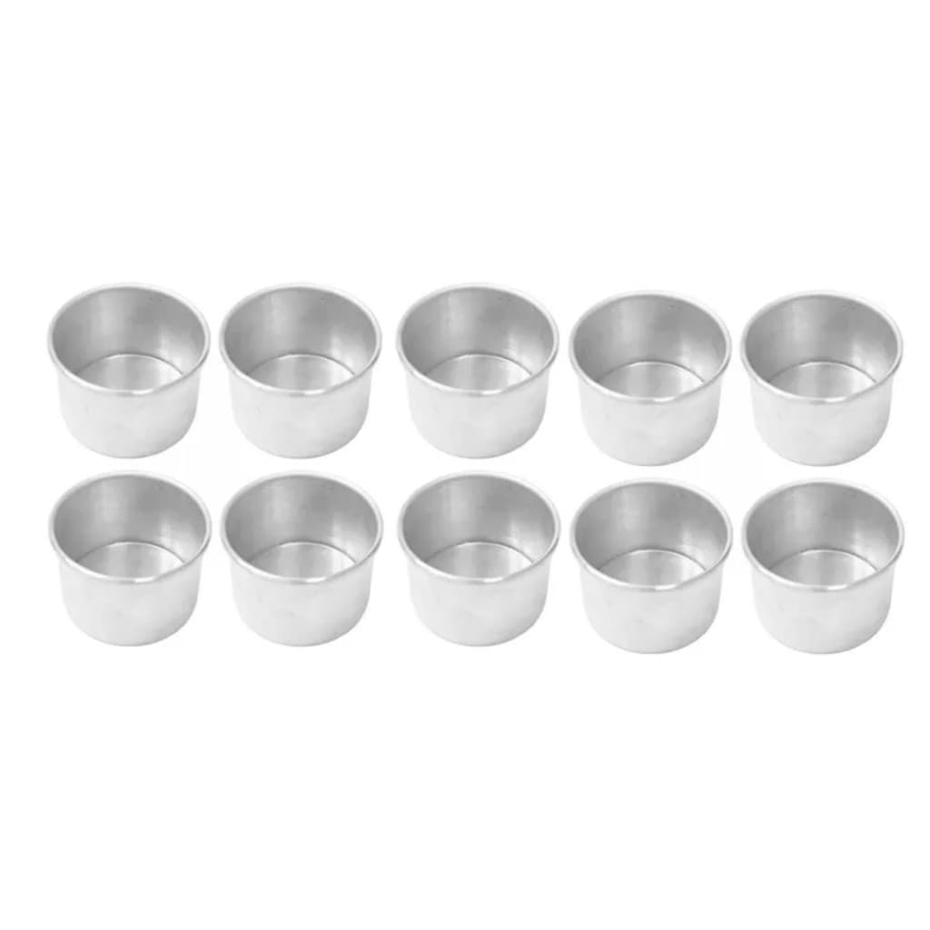 10 Mini forma Bolo 9x5 cm+ 1 Rolo Plástico Filme 28cm x 15m