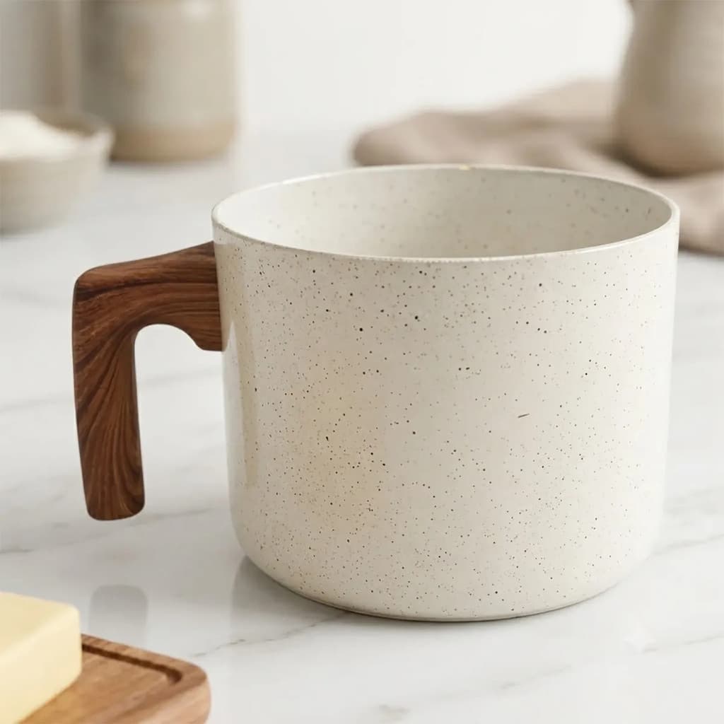 Leiteira Fervedor Inducao 1,5L Cor Vanilla  14 cm
