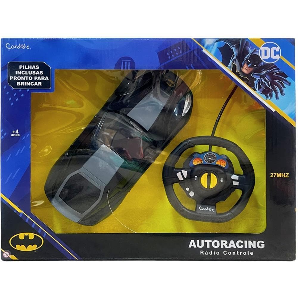 Carrinho Controle Remoto Batman AUTO-RACING 3FUNC/PILHA