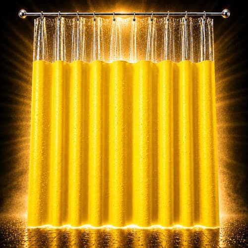 Cortina Box Banheiro PVC Vinil Impermeável Antimofo Para Chuveiro com Ganchos Resistente Lavável