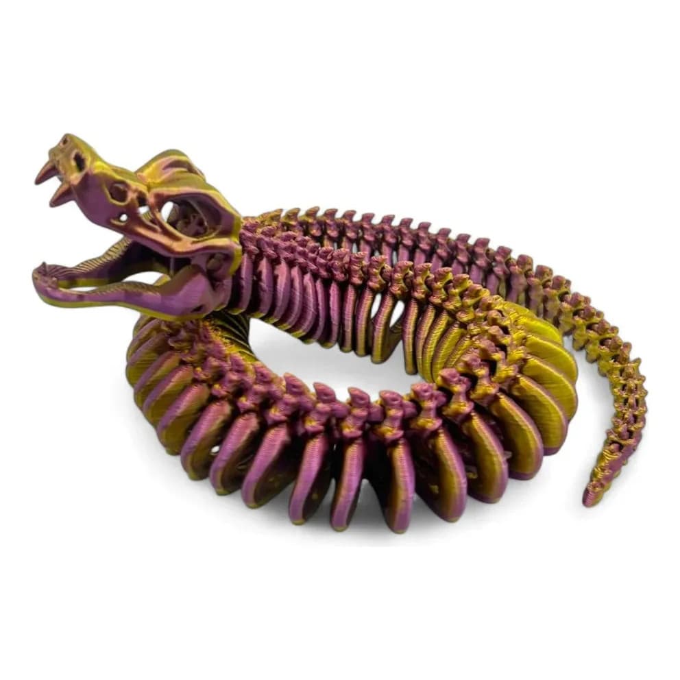 Cobra Esqueleto Articulada Brinquedo Fidget Toy Anti-stres