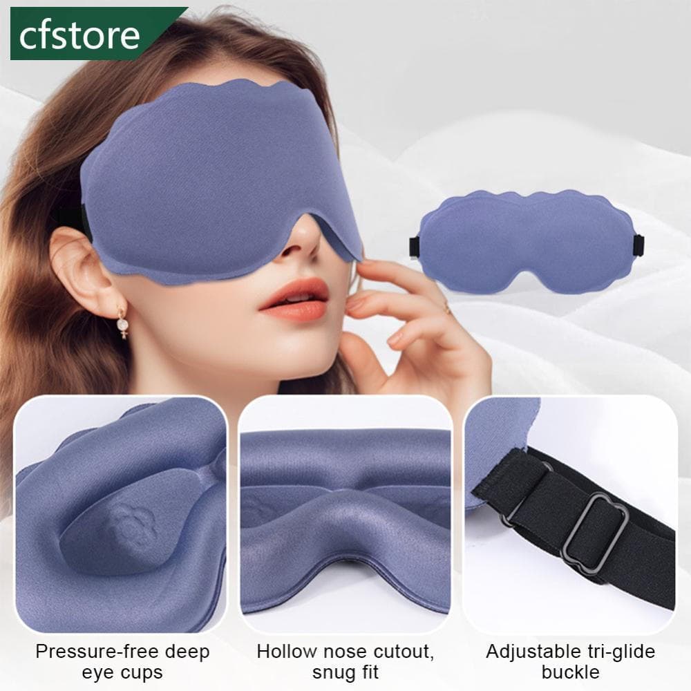 CFSTORE 3D Dormir Máscara De Olho Espuma Memória Bloquear Luz Sono Sombra Venda Para Ajuda Facial Eyepatch F8H4