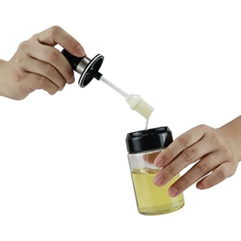 Garrafa De Óleo EIKS Com Escova De Silicone Para Cozinhar Cozinha De Churrasco | Espalhando Xarope De Molho Em Casa , Co