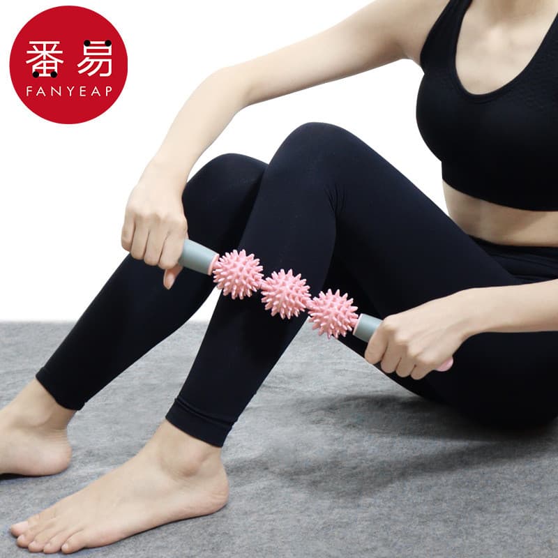 Massageador/Fascia Stick AA1sq801-Fascia Lobo Dente Rolo de Relaxamento Muscular Bezerro Espinho Morcego Membros