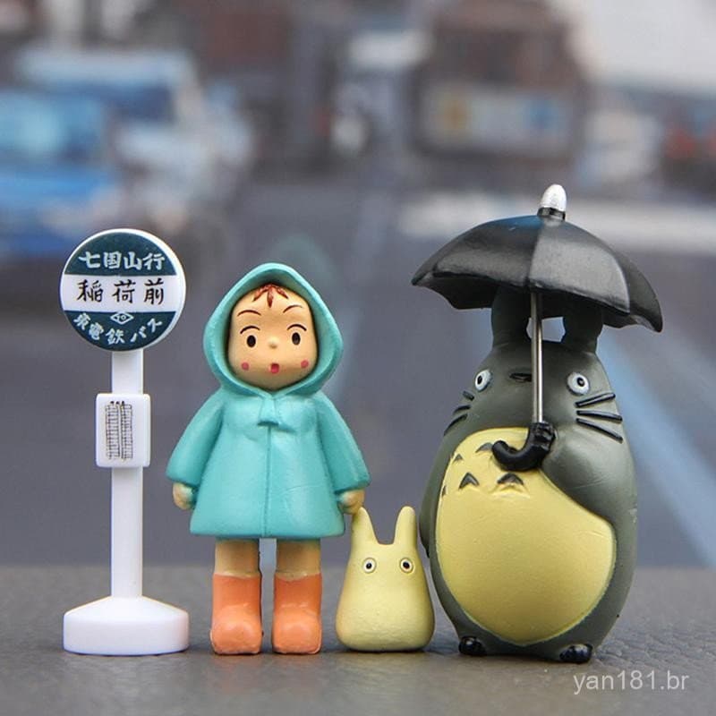 [Rhian] 4 Unidades/Lote 3-5 Cm Anime Action Figure Hayao Miyazaki Presente COD