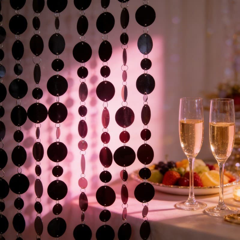 10 peças de guirlanda de lantejoulas com bolinhas, deslumbrante e brilhante, perfeita para criar um casamento de sonho,