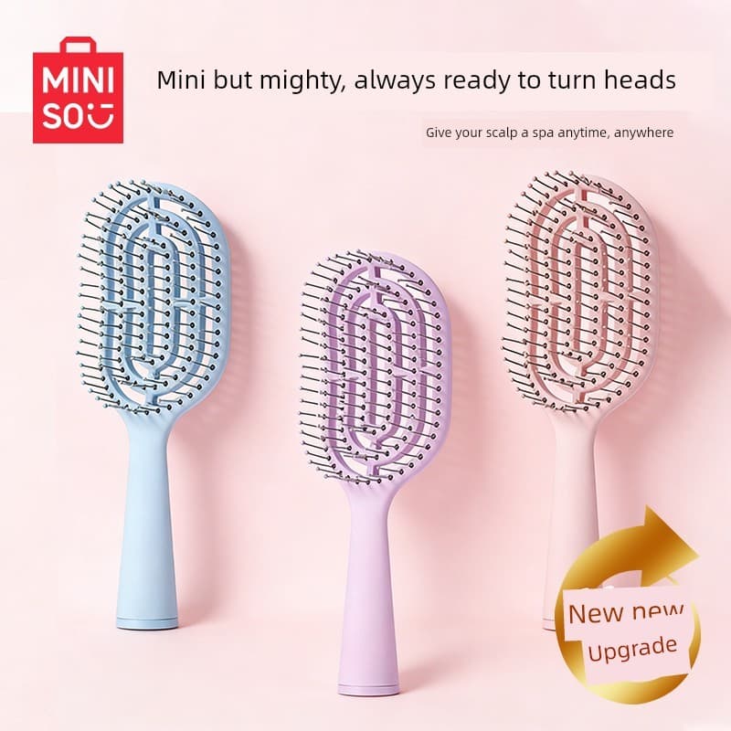 MINISO MINISO Premium Pente Feminino Doméstico Fofo Almofada de Cabelo Pente de Massagem Pente de Cabelo Costelas Pente