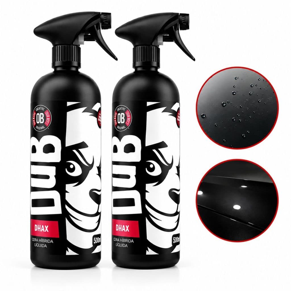 Kit 2 D Wax Spray 500ml Dub Boyz Brilho Protecao Automotivo