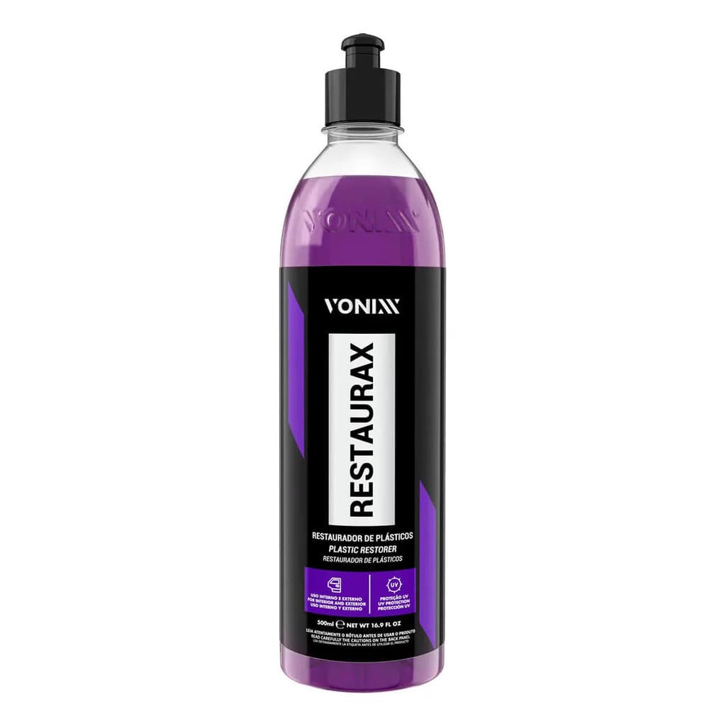 Restaurax Vonixx 500ml Revitaliza Plásticos Interno Externo