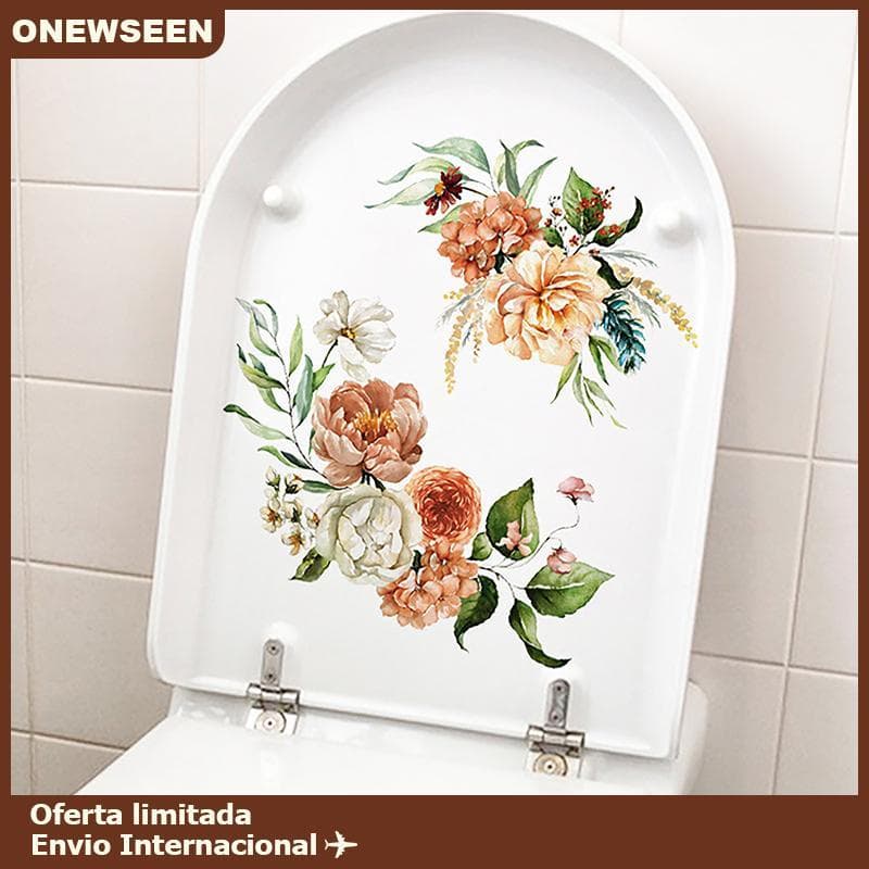 Borboleta Flor Assento Do Toalete Stiers Auto-Adesivo Tampa Decalques Diy Removível Para Banheiro Decoração De Casa Orna