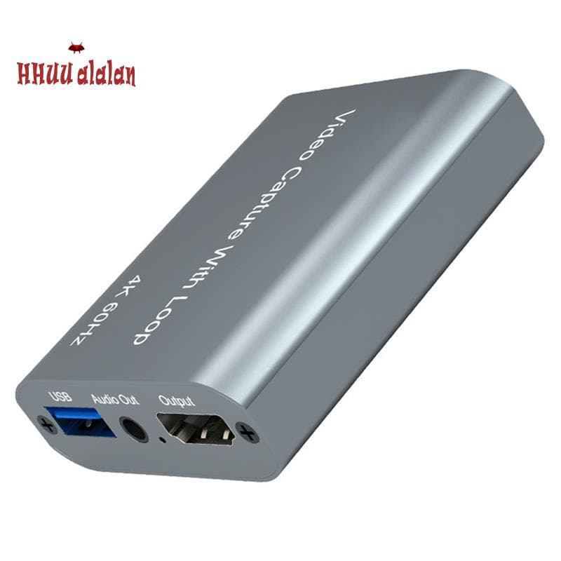 [Alta Qualidade H] Gravador De Jogos De Transmissão Ao Vivo Placa De Captura De Vídeo USB 4K @ 60Hz-Dispositivo Compatív