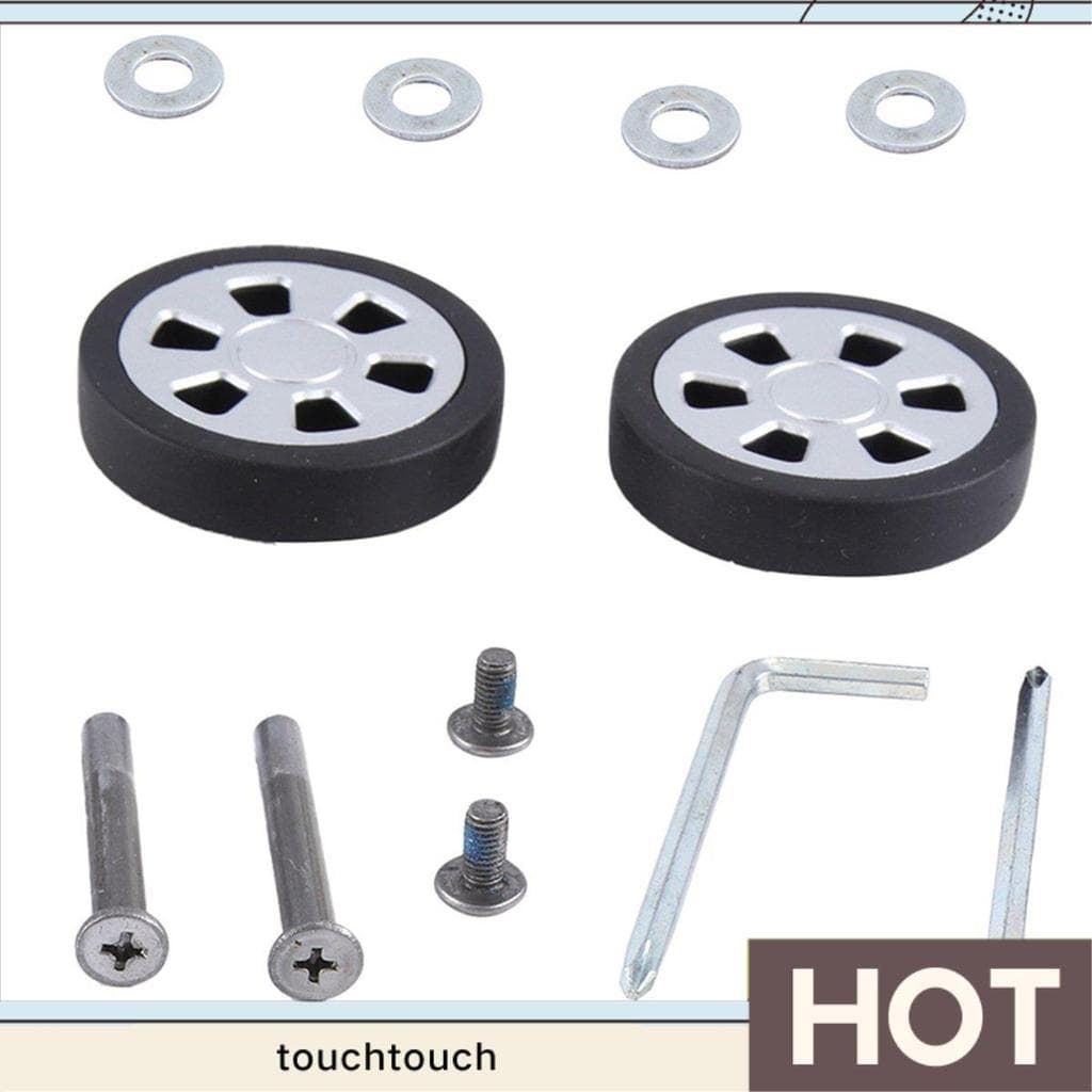 Conjunto De 2 Rodas De Reposição Para Mala De Bagagem , 55x13mm , Rodízio Giratório PU , Kit De Reparo De Rolamentos tou