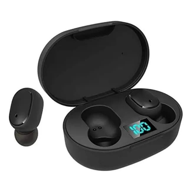 Fone Bluetooth Sem Fio In-ear Com Estojo Carregador Preto