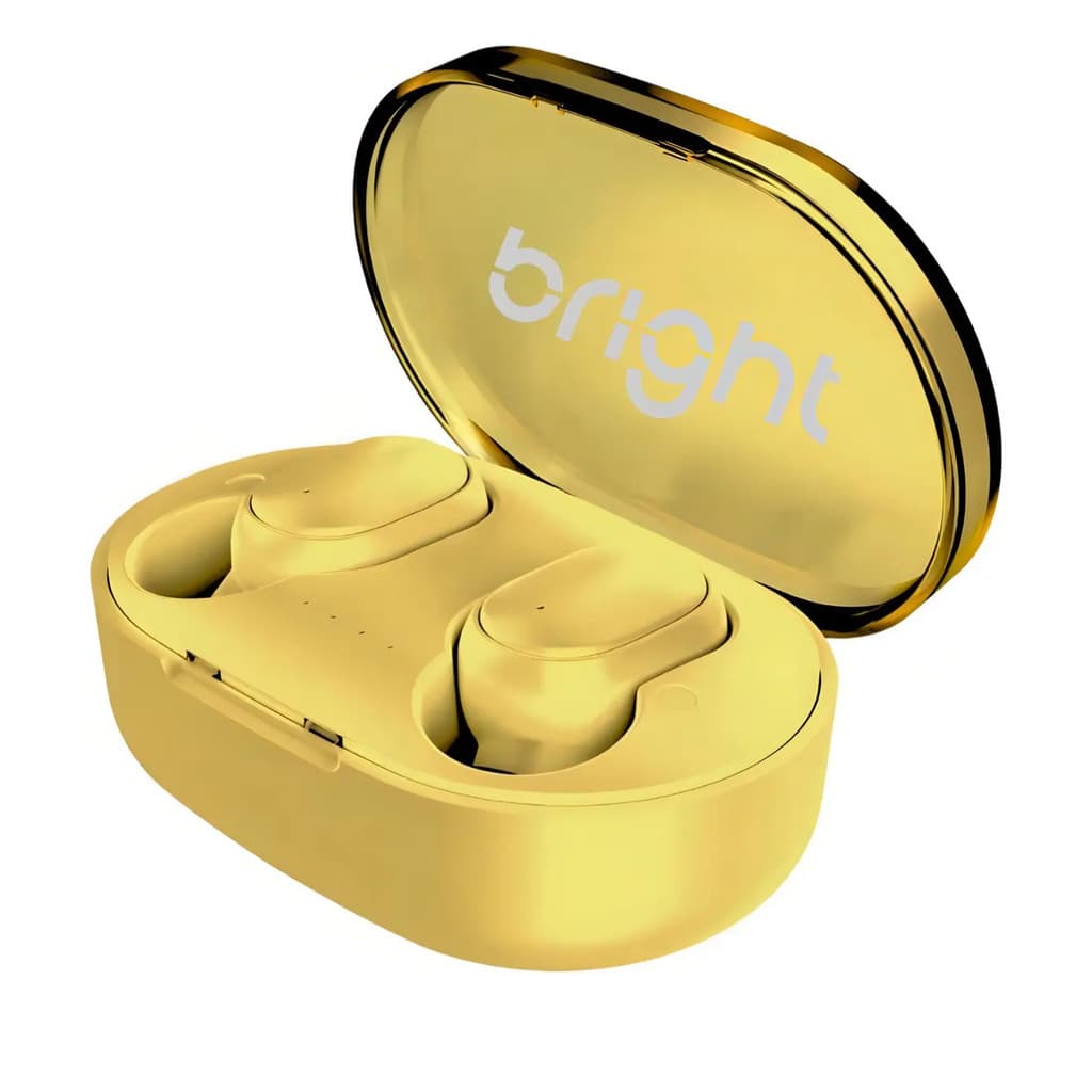 Fone De Ouvido Bright Bluetooth Max Sound Amarelo