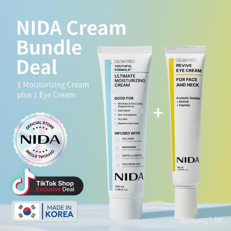 Conjunto de Creme NIDA YouthfulFormula e Creme Revive N6LJ