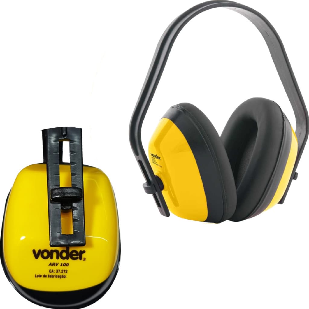 Abafador de Ruido Protetor de Ouvido Anti Ruído com CA Proteção Auricular Profissional Epi Reduz 10db Segurança